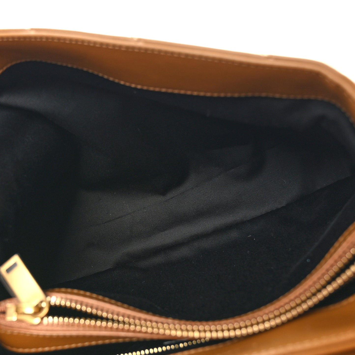 Calfskin Y Quilted Monogram Medium Loulou Chain Satchel Dark Natural