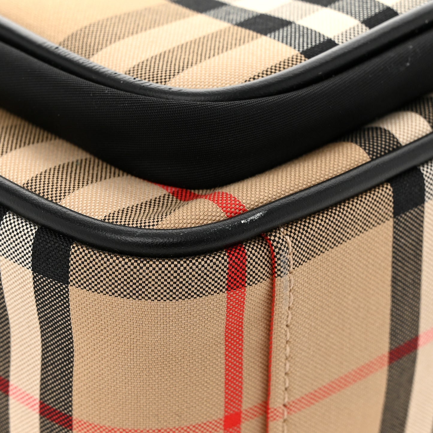 Canvas Check Paddy Messenger Archive Beige