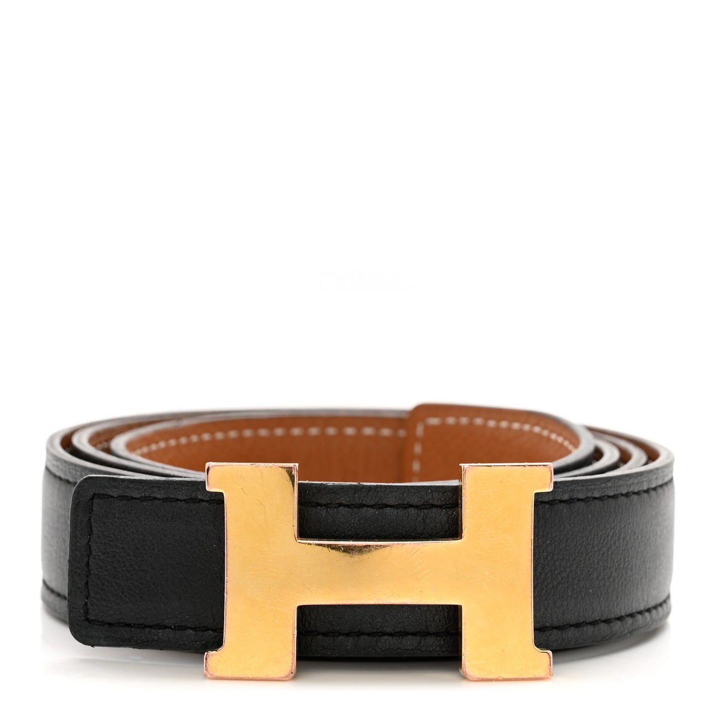 Swift Epsom 24mm Mini Constance H Belt 80 32 Black Gold