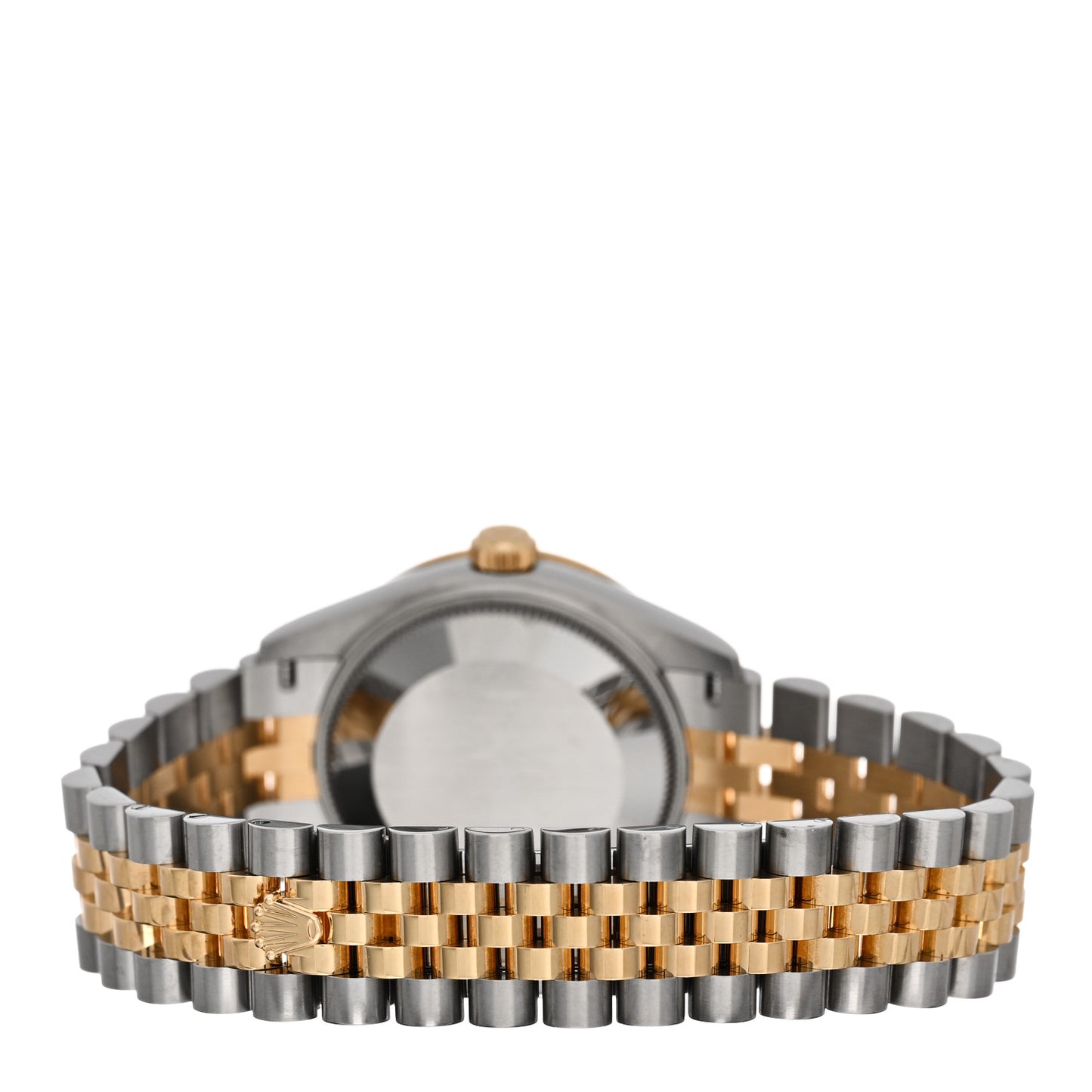 Stainless Steel 18K Yellow Gold Diamond Bezel 31mm Oyster Perpetual Datejust Watch Champagne 278383RBR