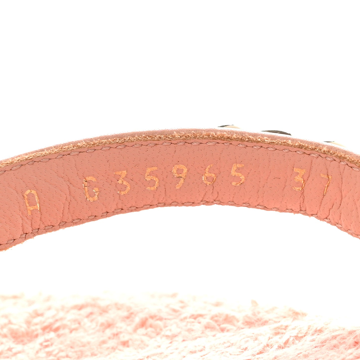 Calfskin CC Chain Thong Sandals 37 Pink