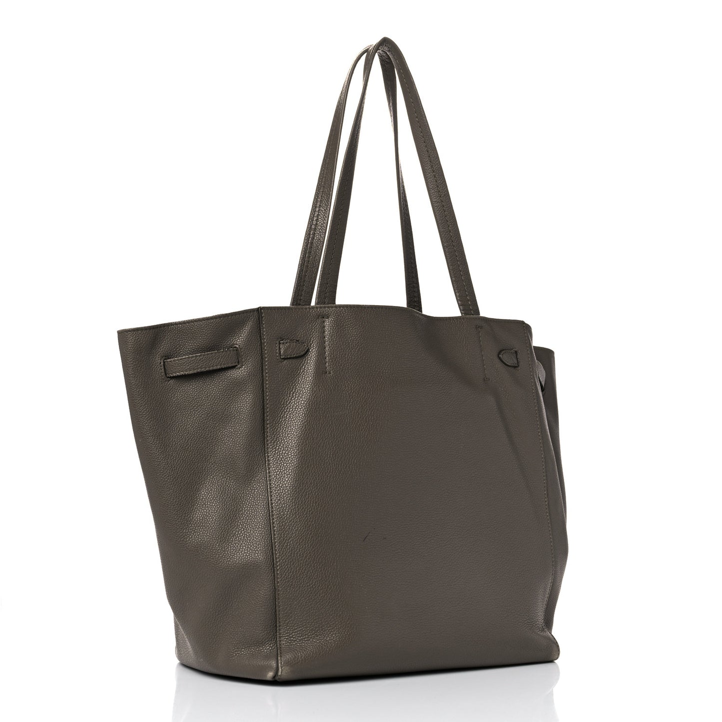 Soft Grained Calfskin Small Belt Cabas Phantom Taupe