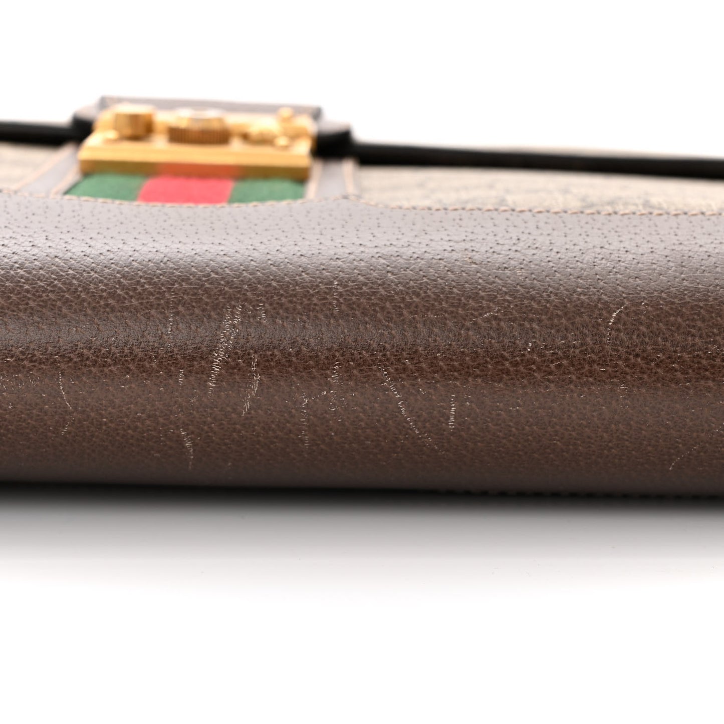 GG Supreme Monogram Web Messenger Bag Brown