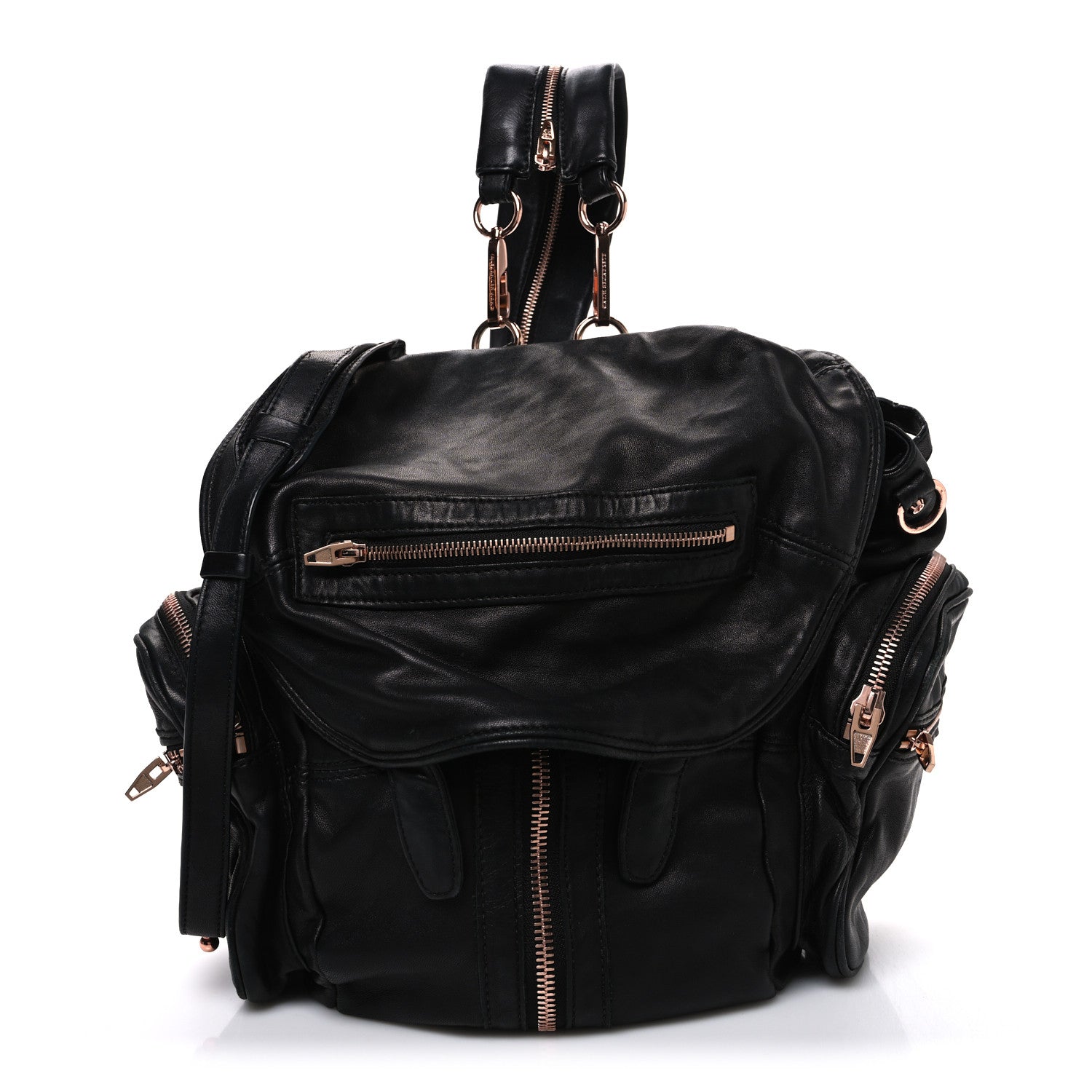 Alexander Wang - Marti Backpack With Rose Gold - Black Alexander Wang - Marti Backpack With Rose Gold - Black