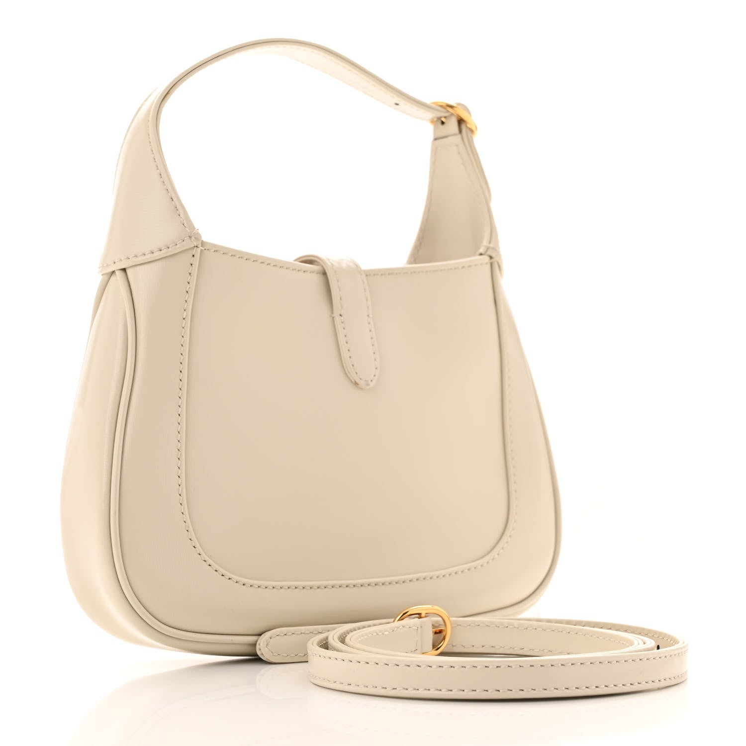 Gucci Boarded Dyana Lux Calfskin Mini Jackie 1961 Hobo Mystic White 3 of 13