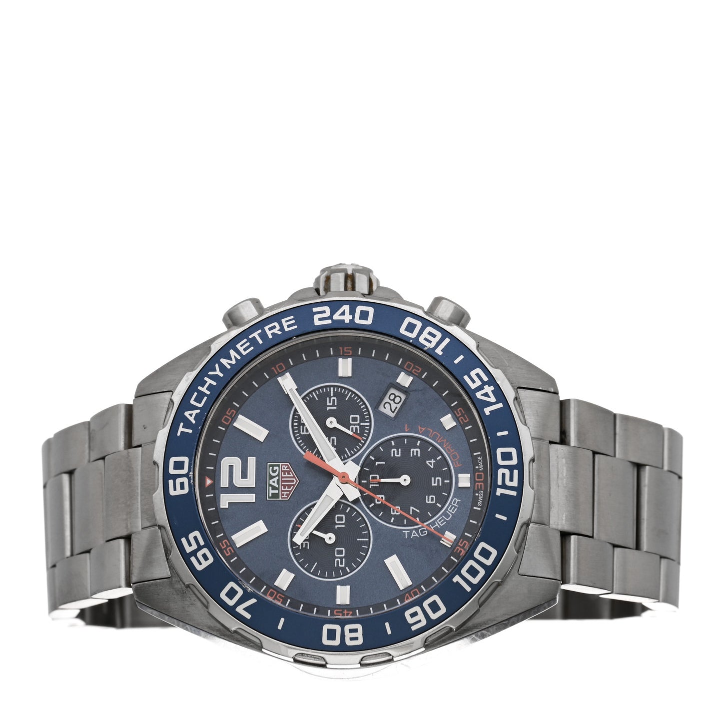 Stainless Steel 43mm Formula 1 Chronograph Quartz Watch Blue CAZ1014