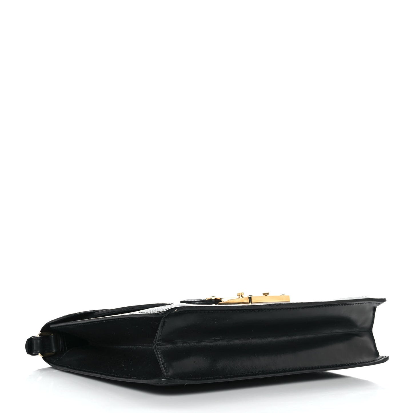 Epi Pochette Sellier Dragonne Clutch Black