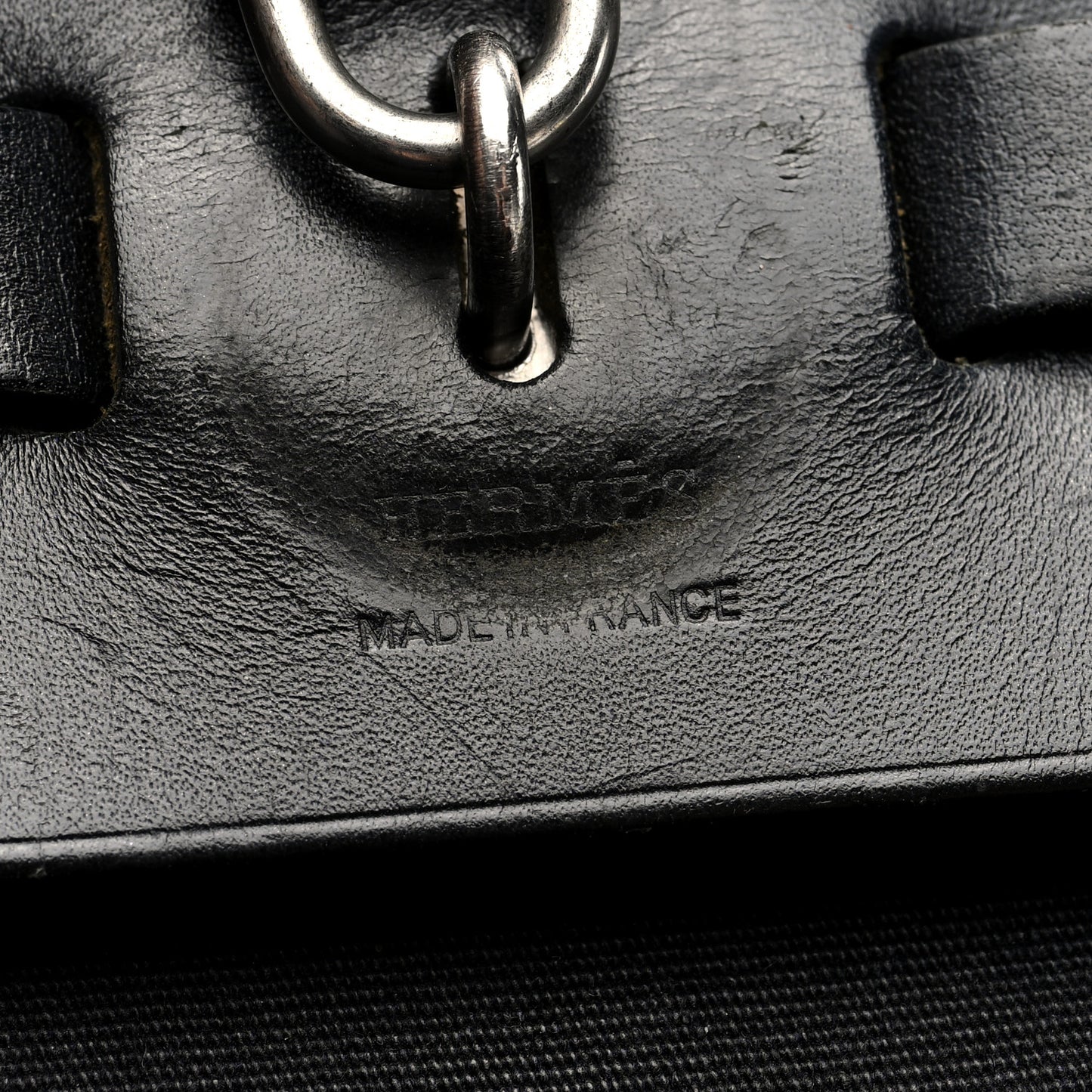 Toile Vache Calfskin Herbag 40 GM Black