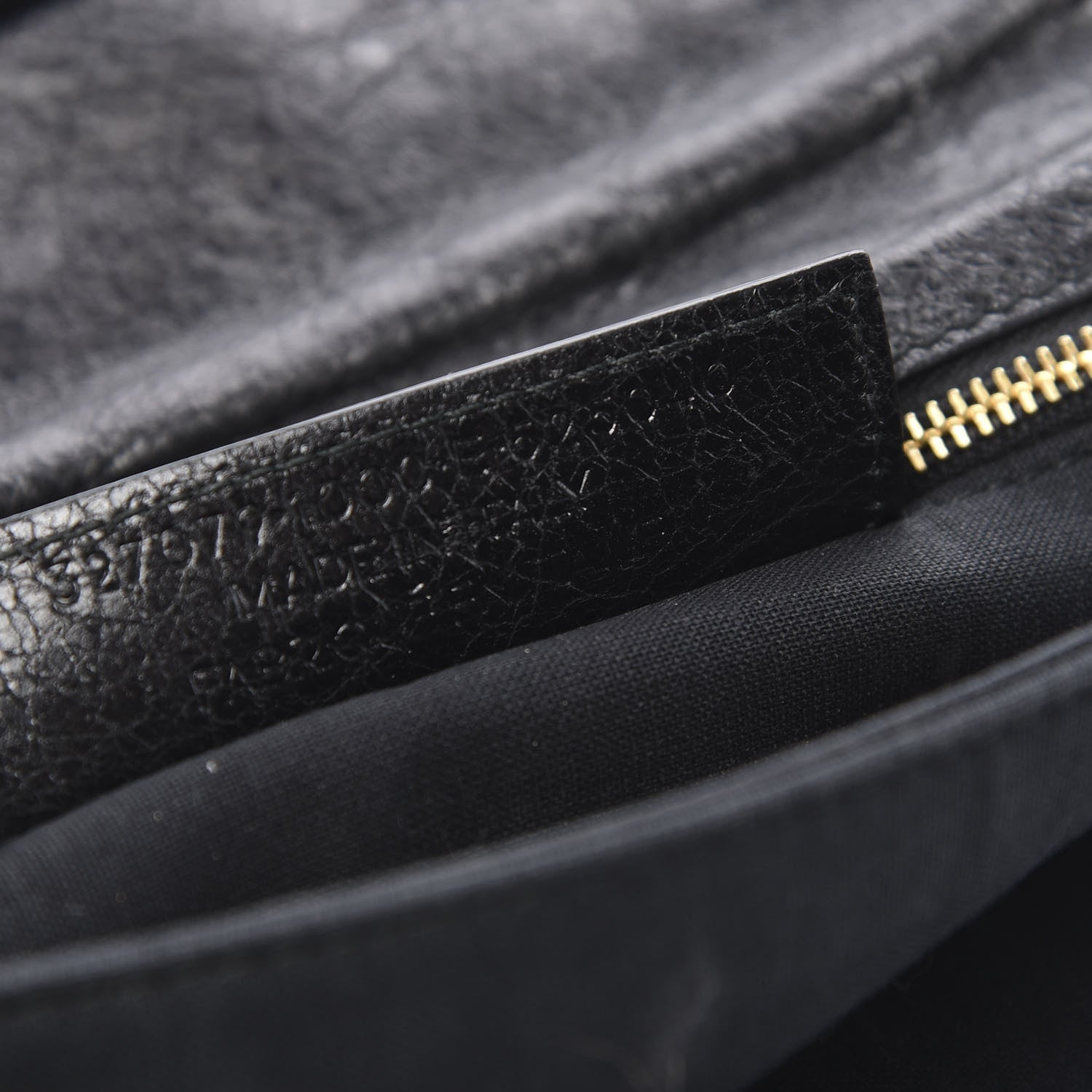 Balenciaga Agneau Giant 12 Gold Hardware Envelope Strap Clutch Black 7 of 12