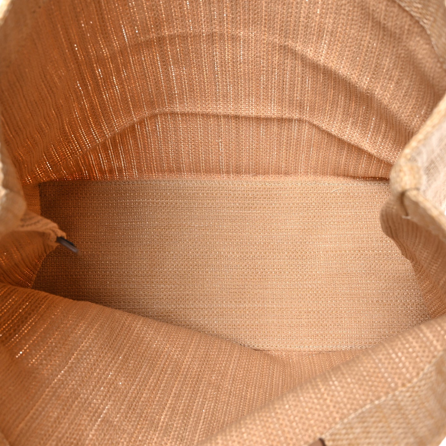 Raffia Logo Tote Naturale