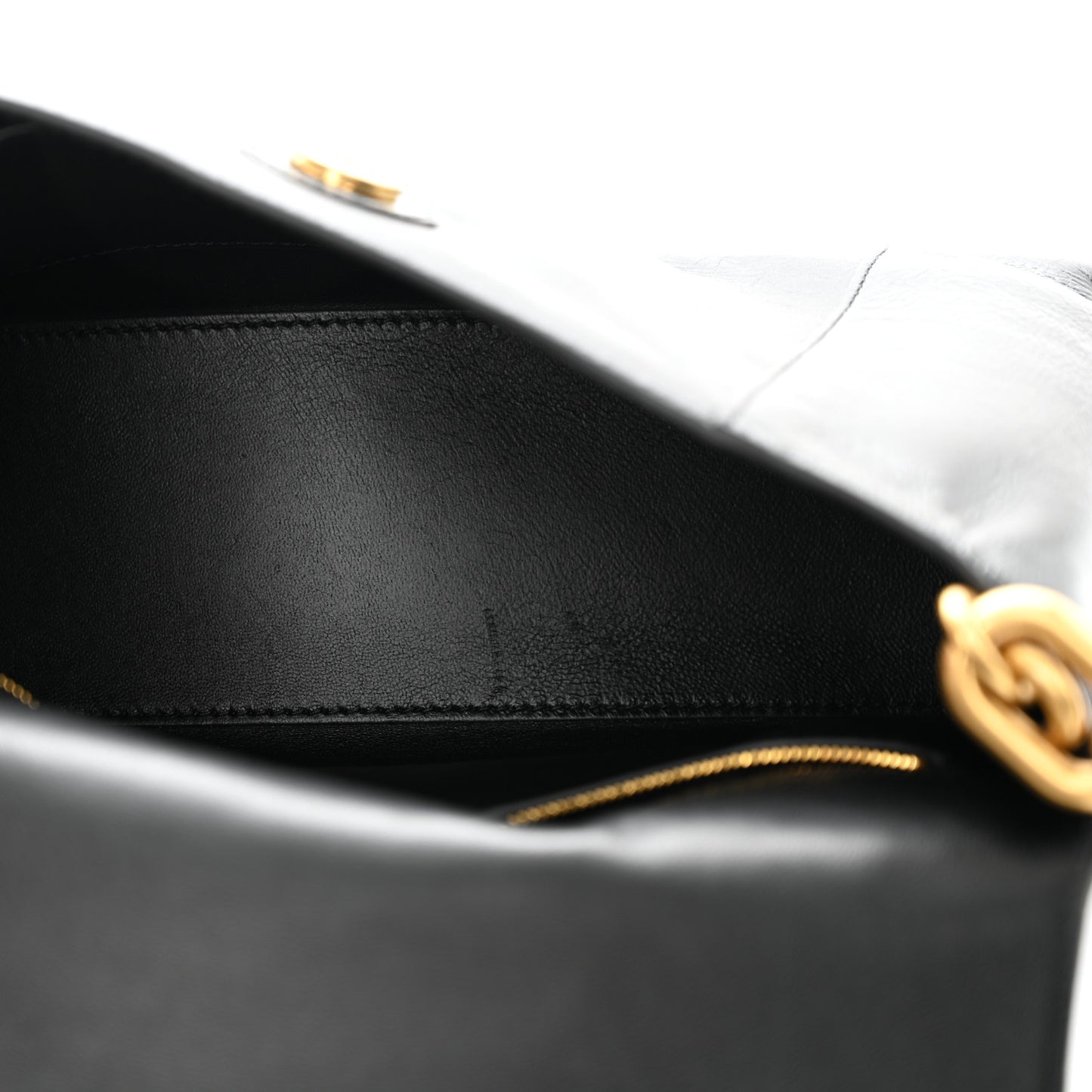 Paper Calfskin S Downtown Chain Shoulder Bag Black
