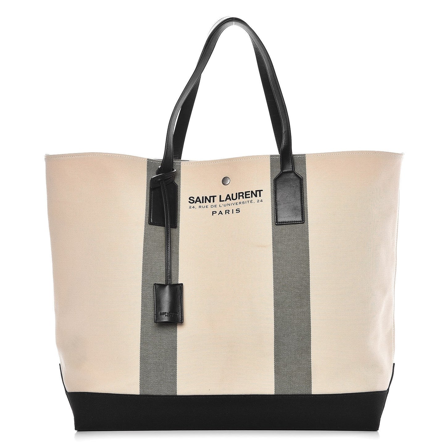 Canvas Beach Shopping East West Tote Ecru