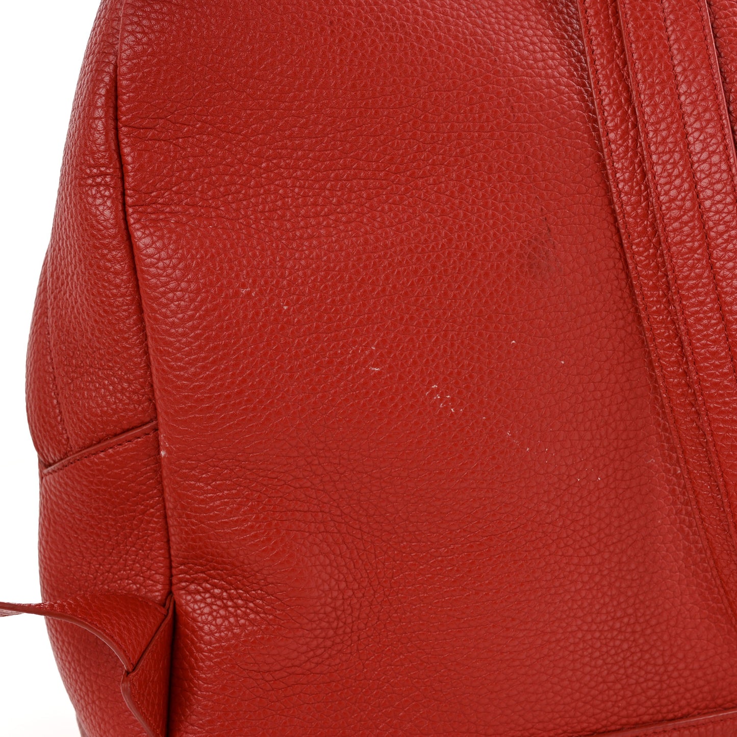 Grained Calfskin Buckley Backpack Red