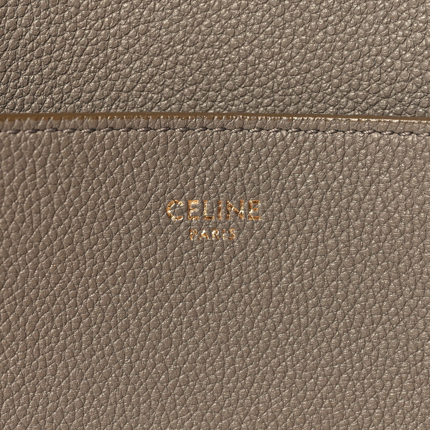 Soft Grained Calfskin Sangle Bucket Bag Taupe