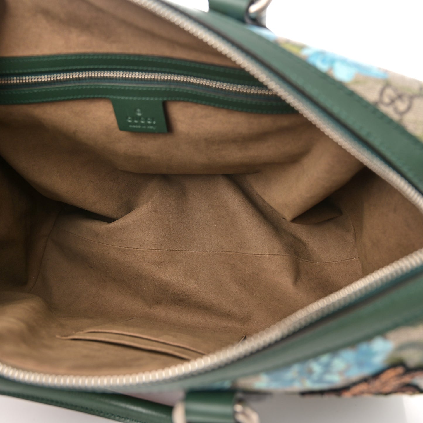 GG Supreme Monogram Bloom Butterfly Embroidered Medium Boston Green