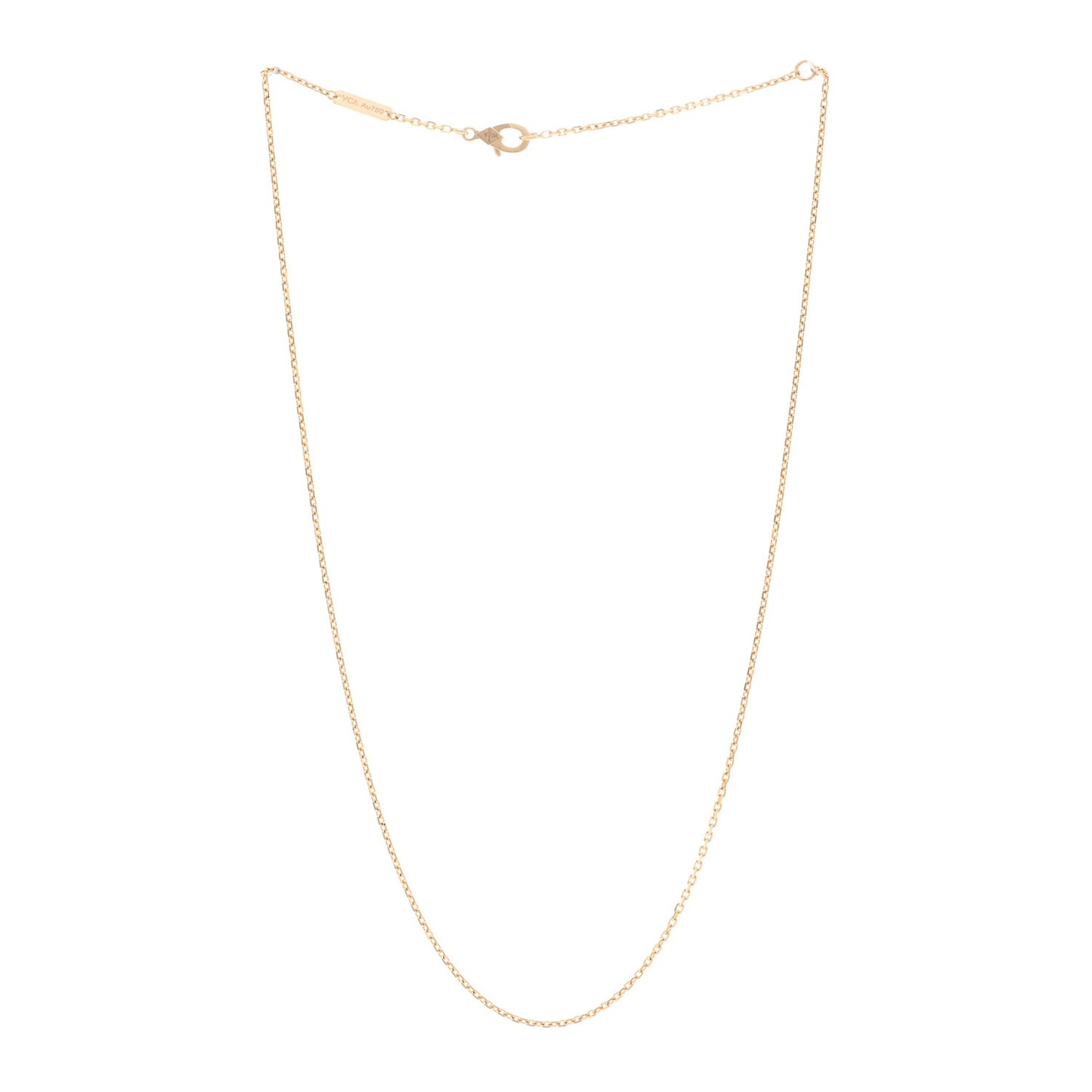 18K Yellow Gold Trace Chain Necklace