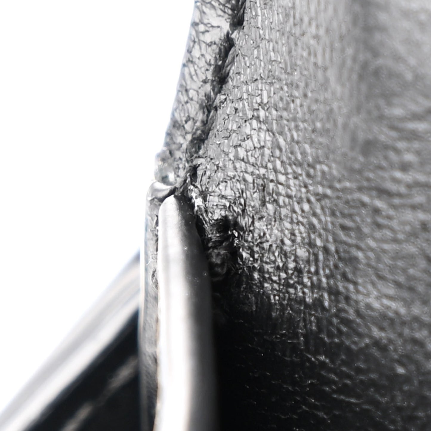 Shiny Box Calfskin Hourglass Top Handle Bag XS Black