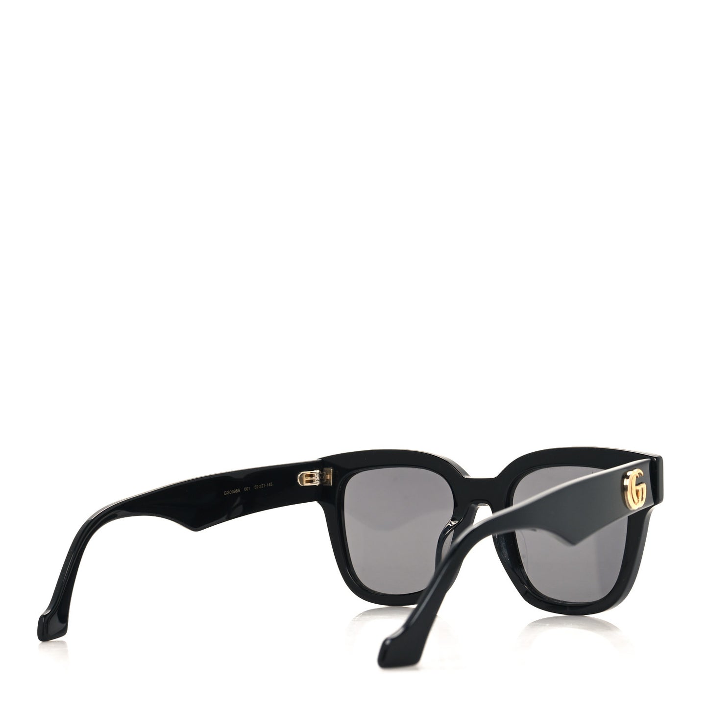 Rectangle 52mm Frame Sunglasses GG0998S Black