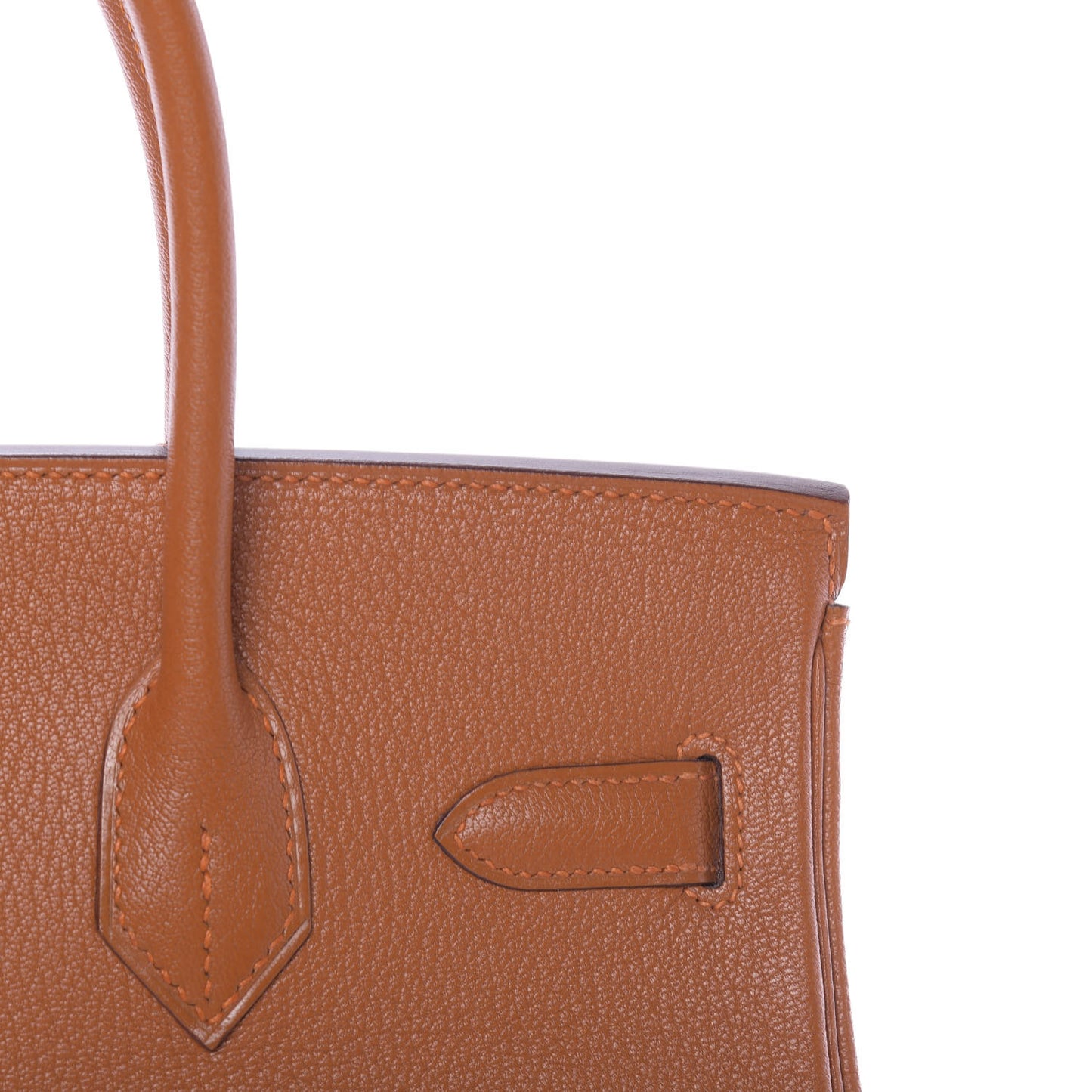 Chevre Birkin 30 Potiron