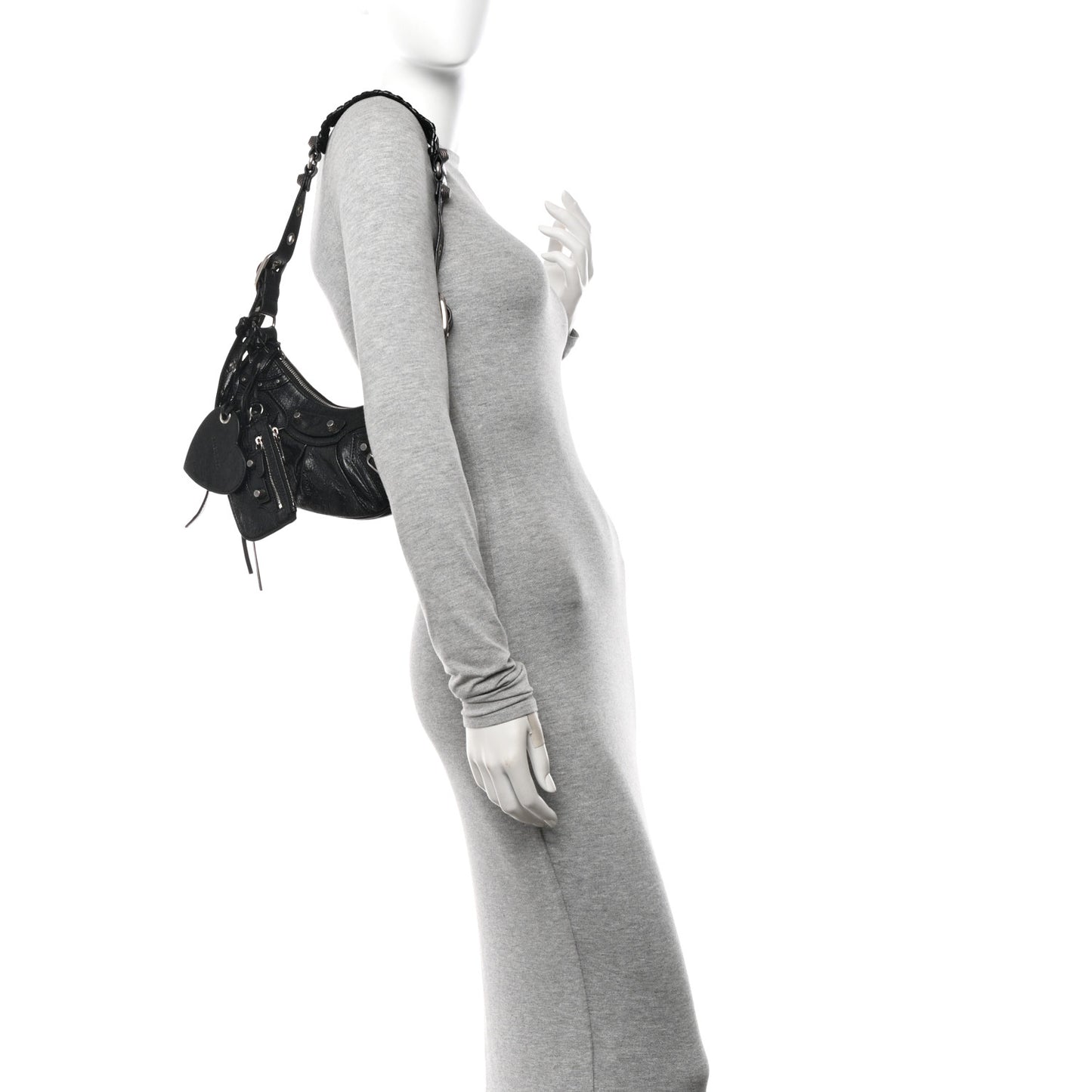 Agneau Arena Le Cagole Shoulder Bag XS Black