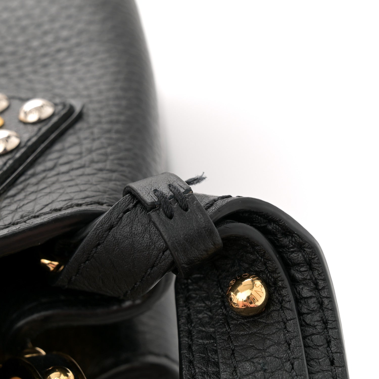 Louis Vuitton Taurillon Mechanical Flowers Smile Capucines PM Black 11 of 12