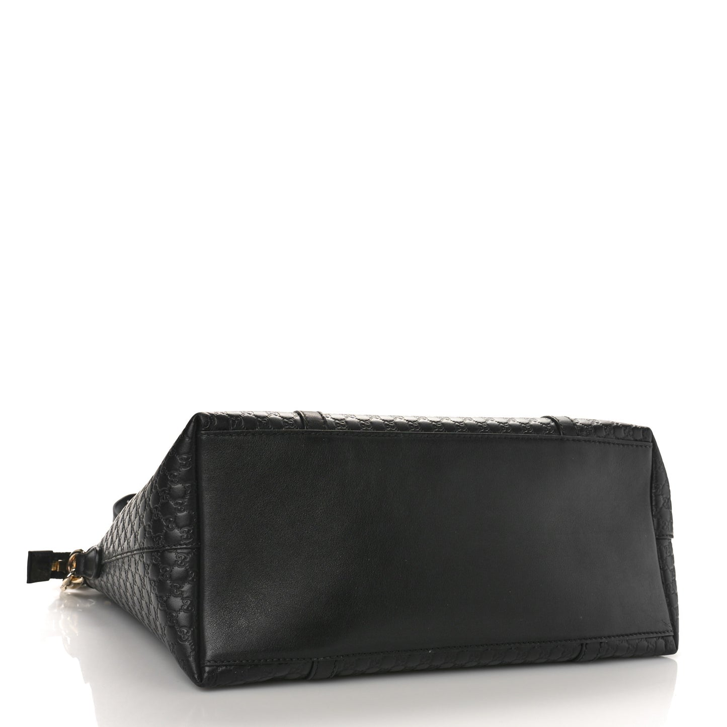Soft Microguccissima Dome Satchel Black