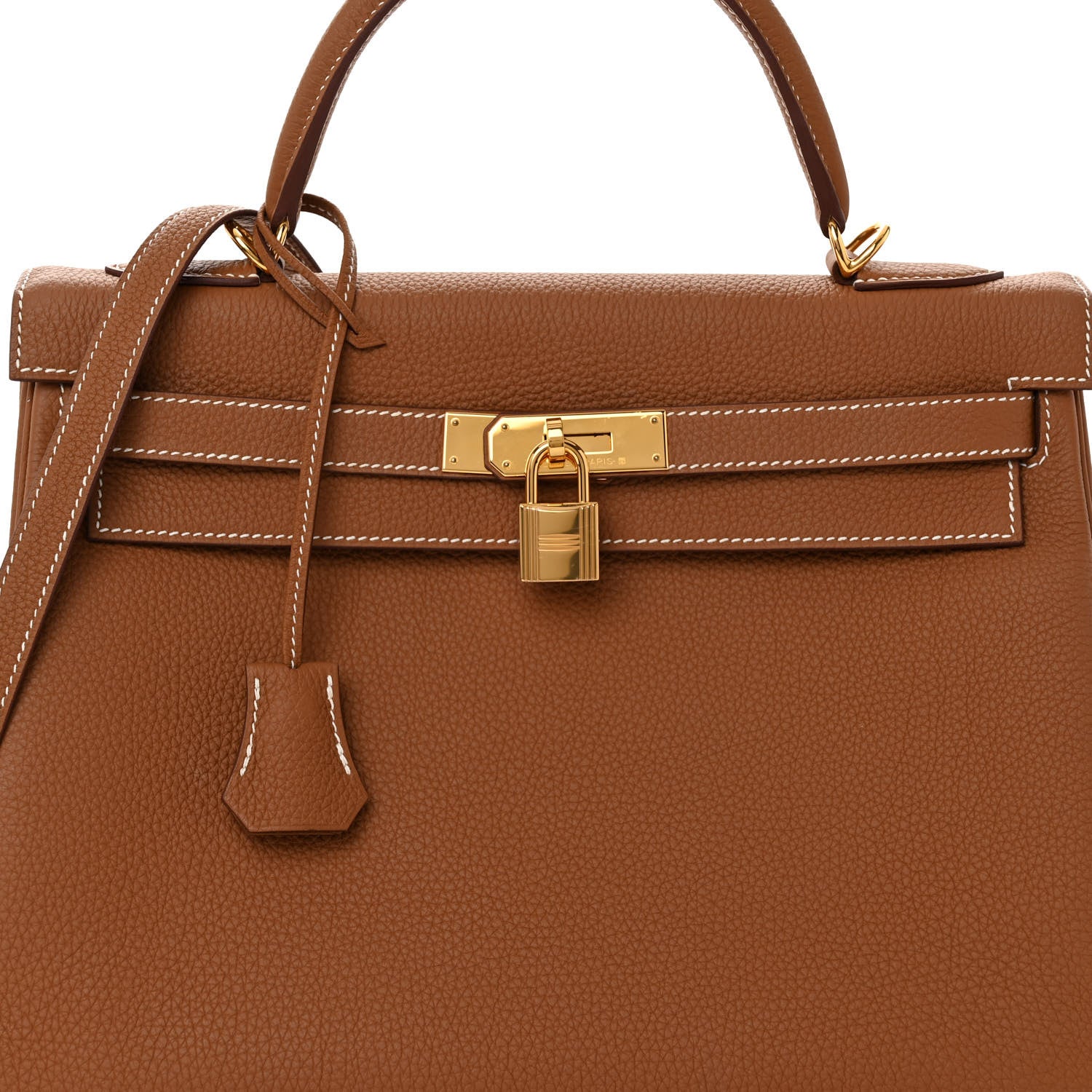 Hermes Togo Kelly Retourne 32 Gold 8 of 11