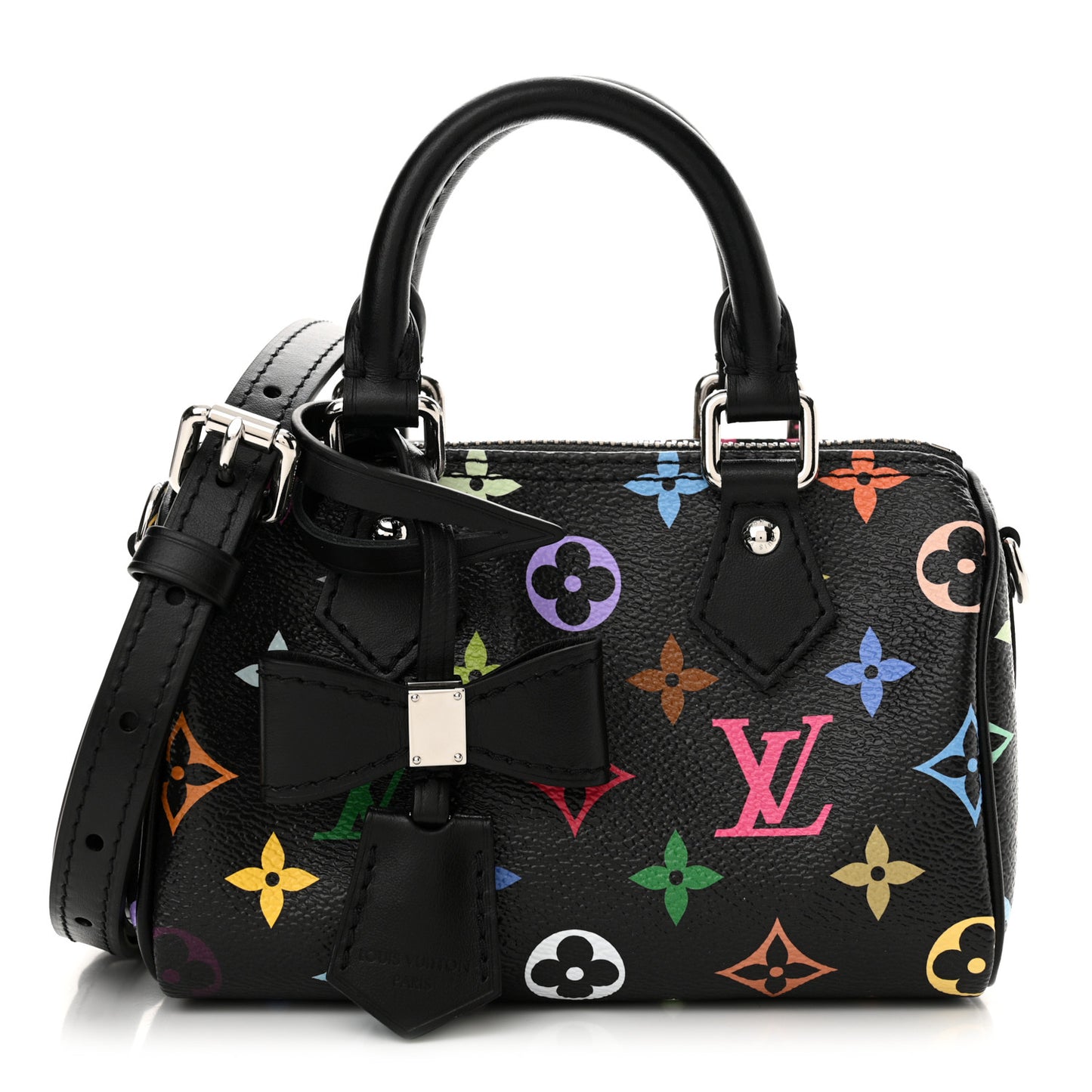 LV X TM Monogram Multicolor Nano Speedy Black