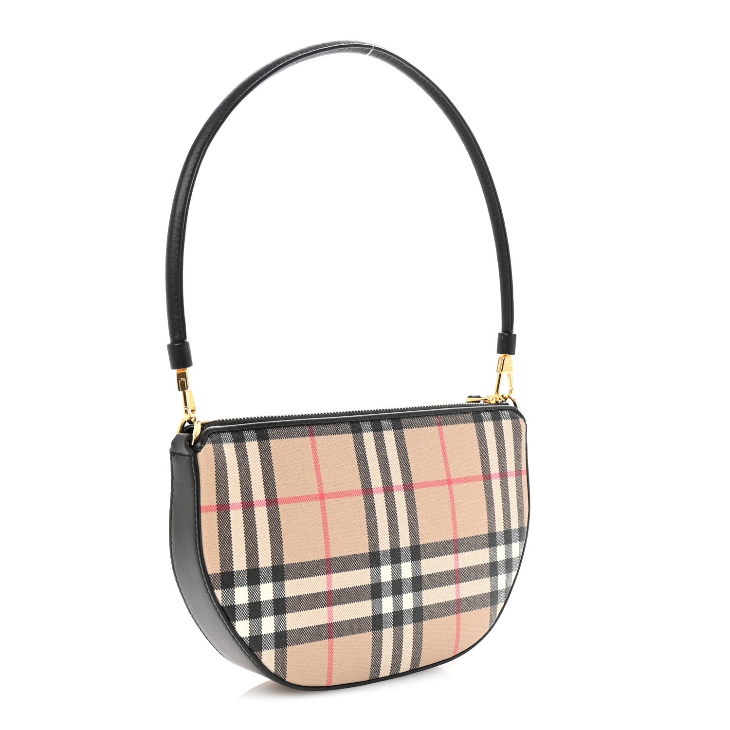 Burberry Vintage Check Calfskin Olympia Slim Pouch Archive Beige 3 of 9