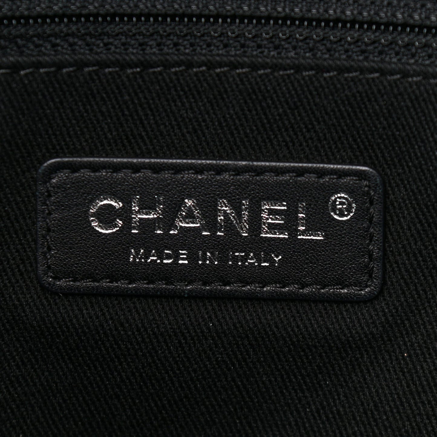 Canvas Sequin Small Deauville Tote Charcoal