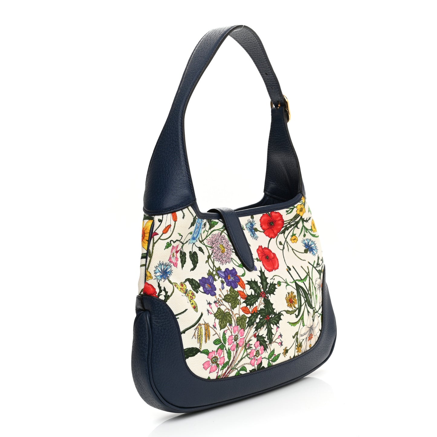 Canvas Flora Medium Jackie Hobo Blue Agata