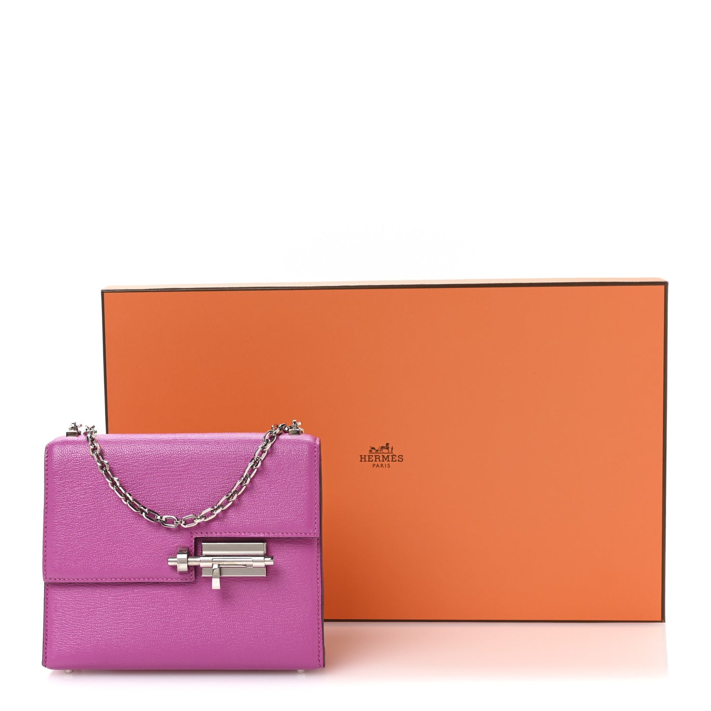 Chevre Mysore Mini Verrou Chaine Bag Magnolia