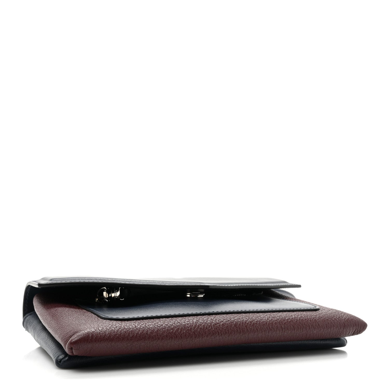 Givenchy Calfskin Duetto Crossbody Bag Blue Burgundy 4 of 13