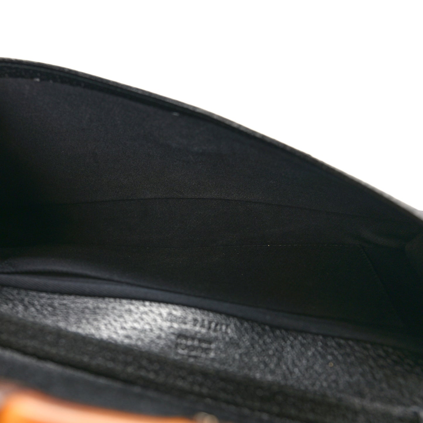 Monogram Bamboo Bar Clutch Black