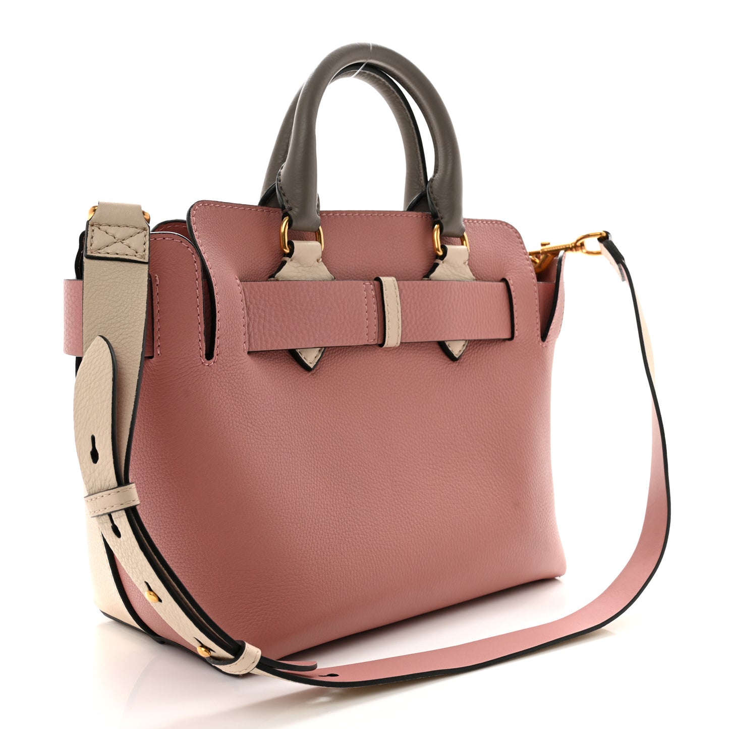 Marais Calfskin Small Belt Bag Limestone Dusty Rose