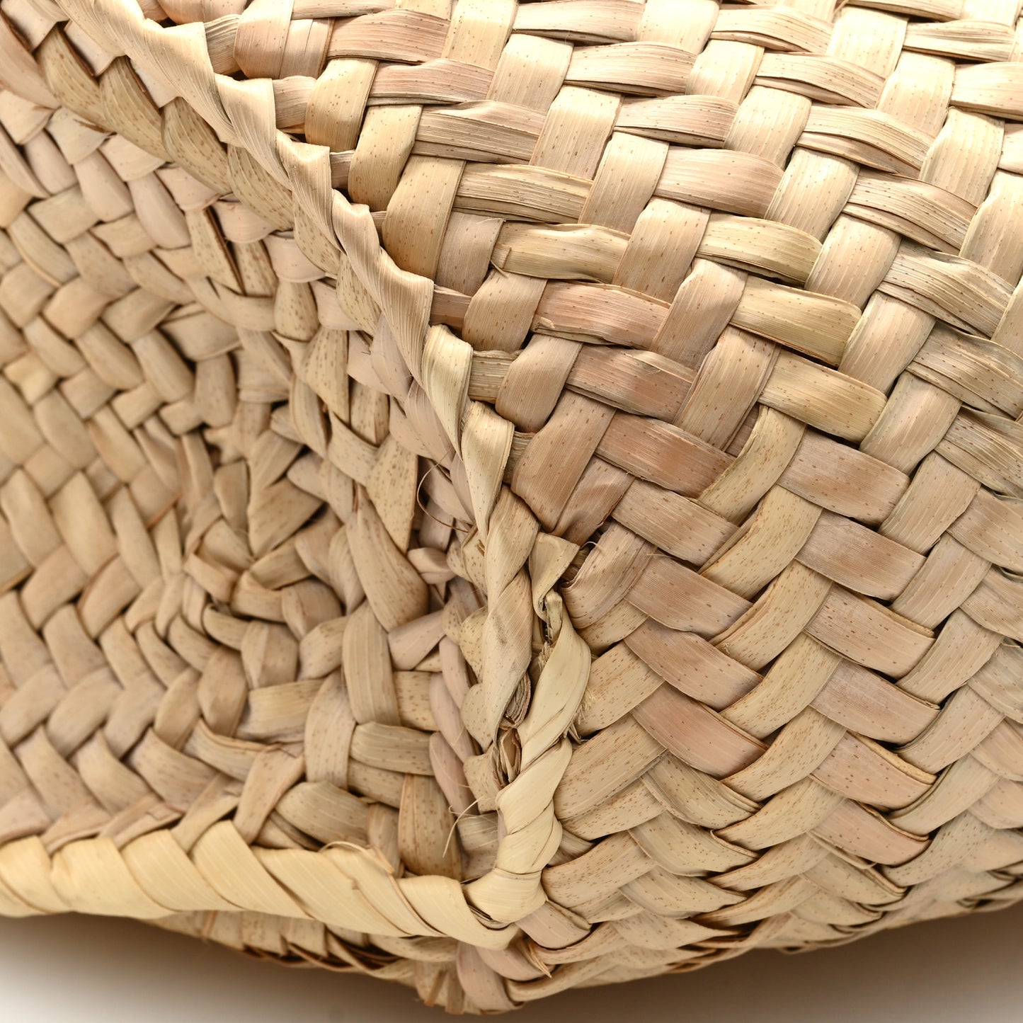 Raffia Small Basket Tote Bag Natural Tan