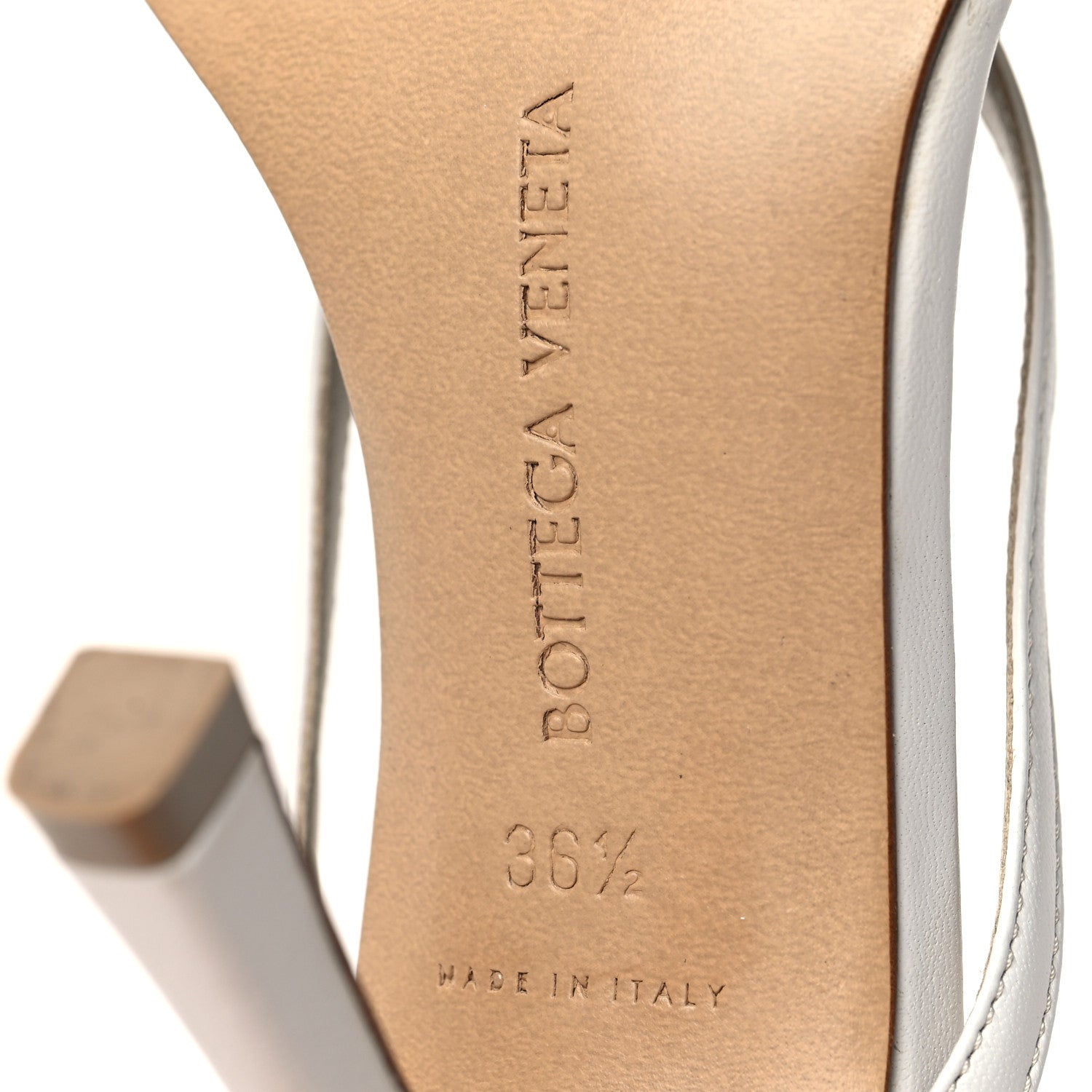 Bottega Veneta Lambskin Stretch Multi Strap 90mm Sandals 36.5 Optic White 6 of 10