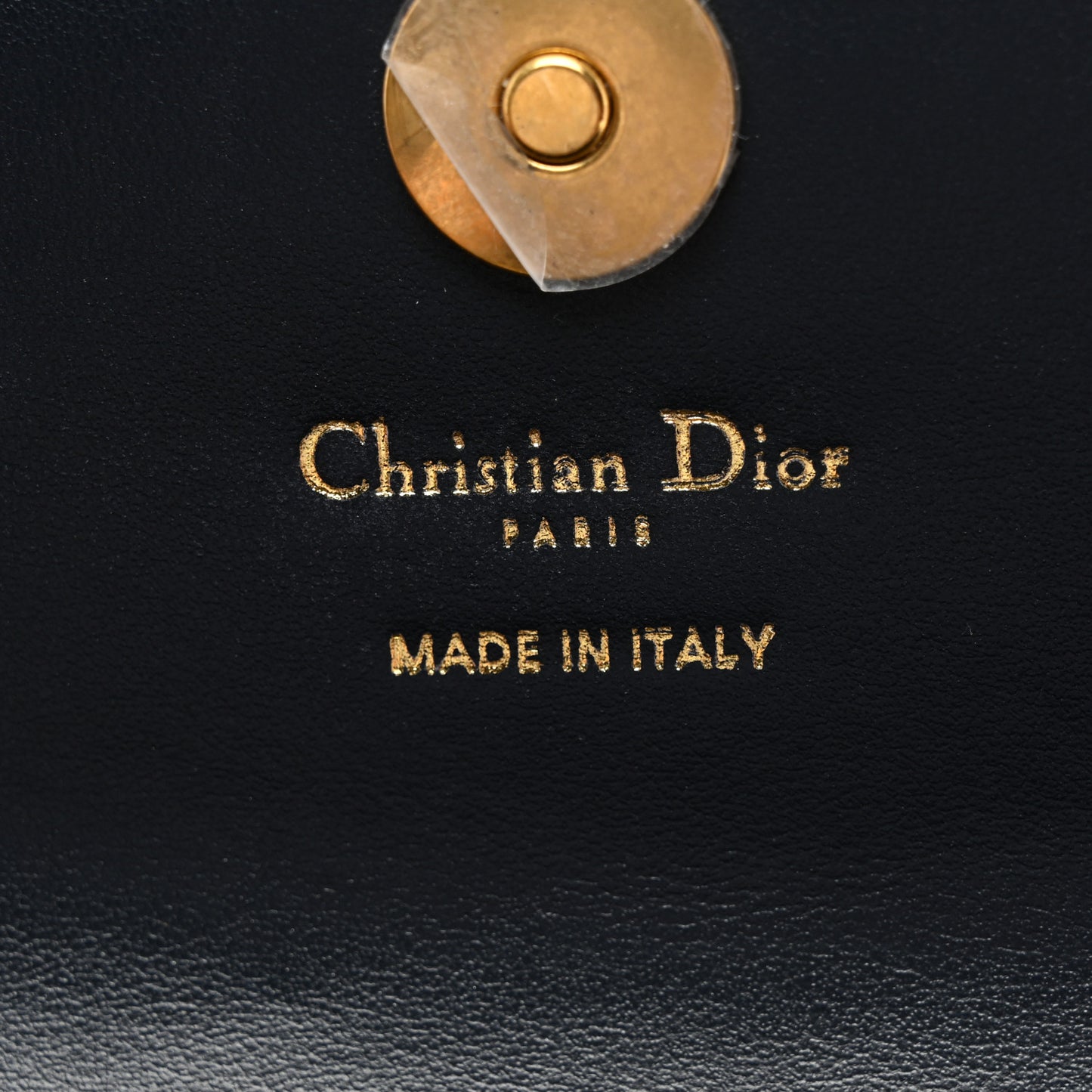 Oblique Smooth Calfskin Medium Saddle Pouch With Chain Blue