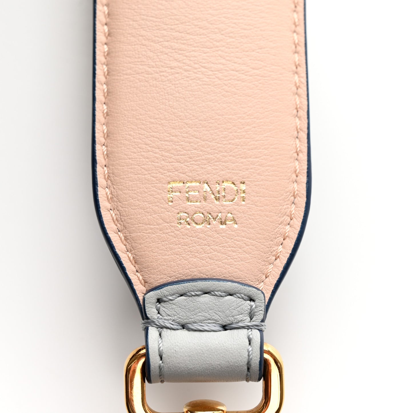 Vitello Dolce Plexiglass Bi-Color Studded Strap You Grigio Perla Plaster Multicolor