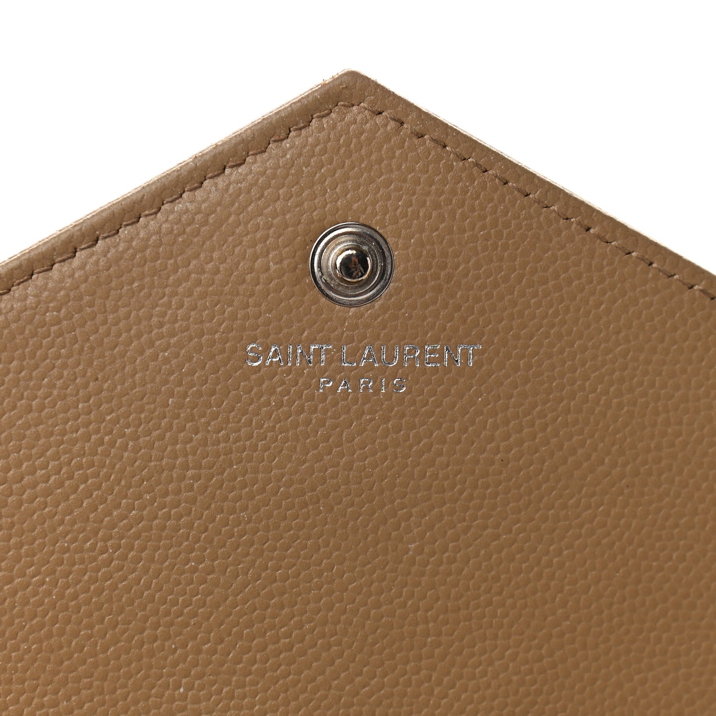 Grain De Poudre Matelasse Chevron Monogram Chain Wallet Nude Powder