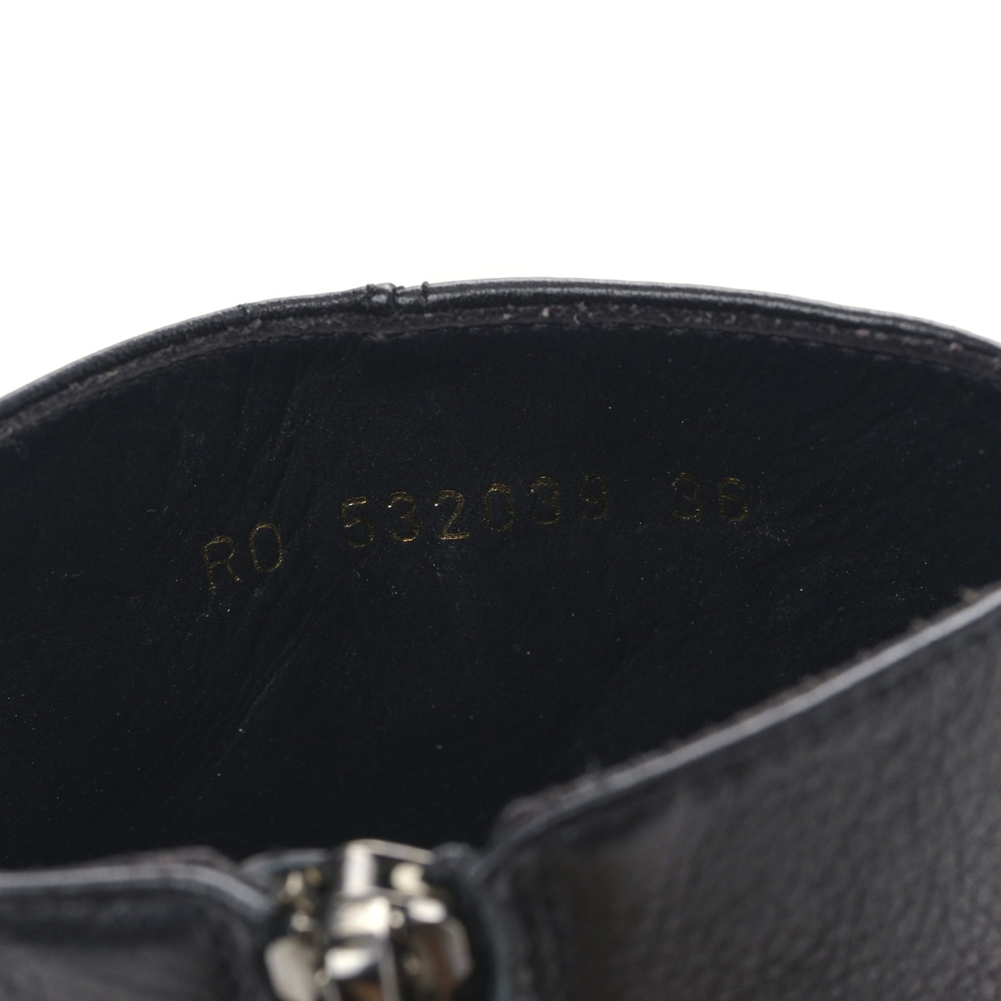 Calfskin West Harness Boots 36 Black