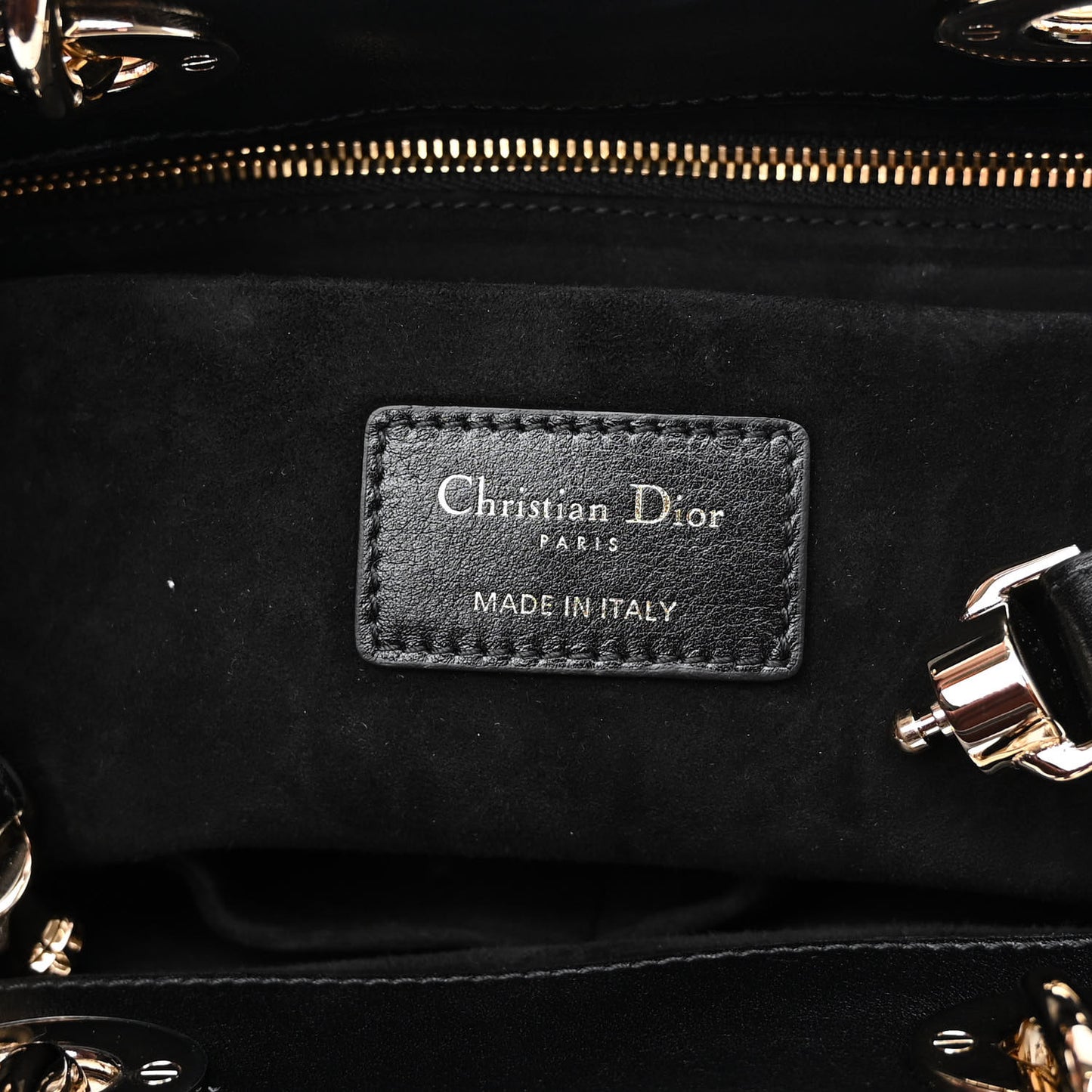 Calfskin Cannage Small The Lady 95.22 Black