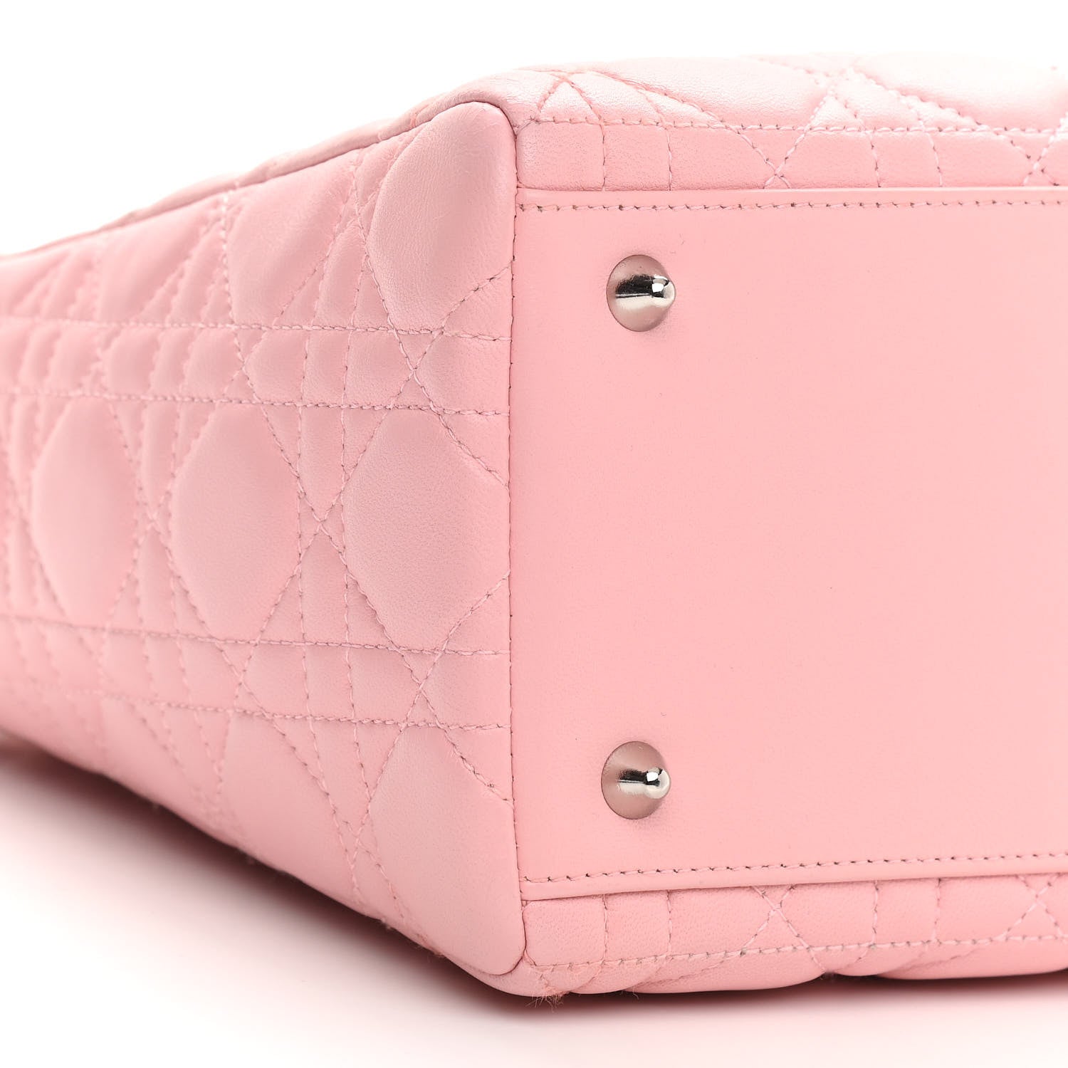 Christian Dior Lambskin Cannage Medium Lady Dior Light Pink 4 of 9