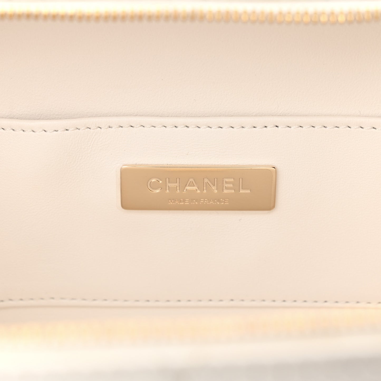 Lambskin Quilted Coco Click Bag White