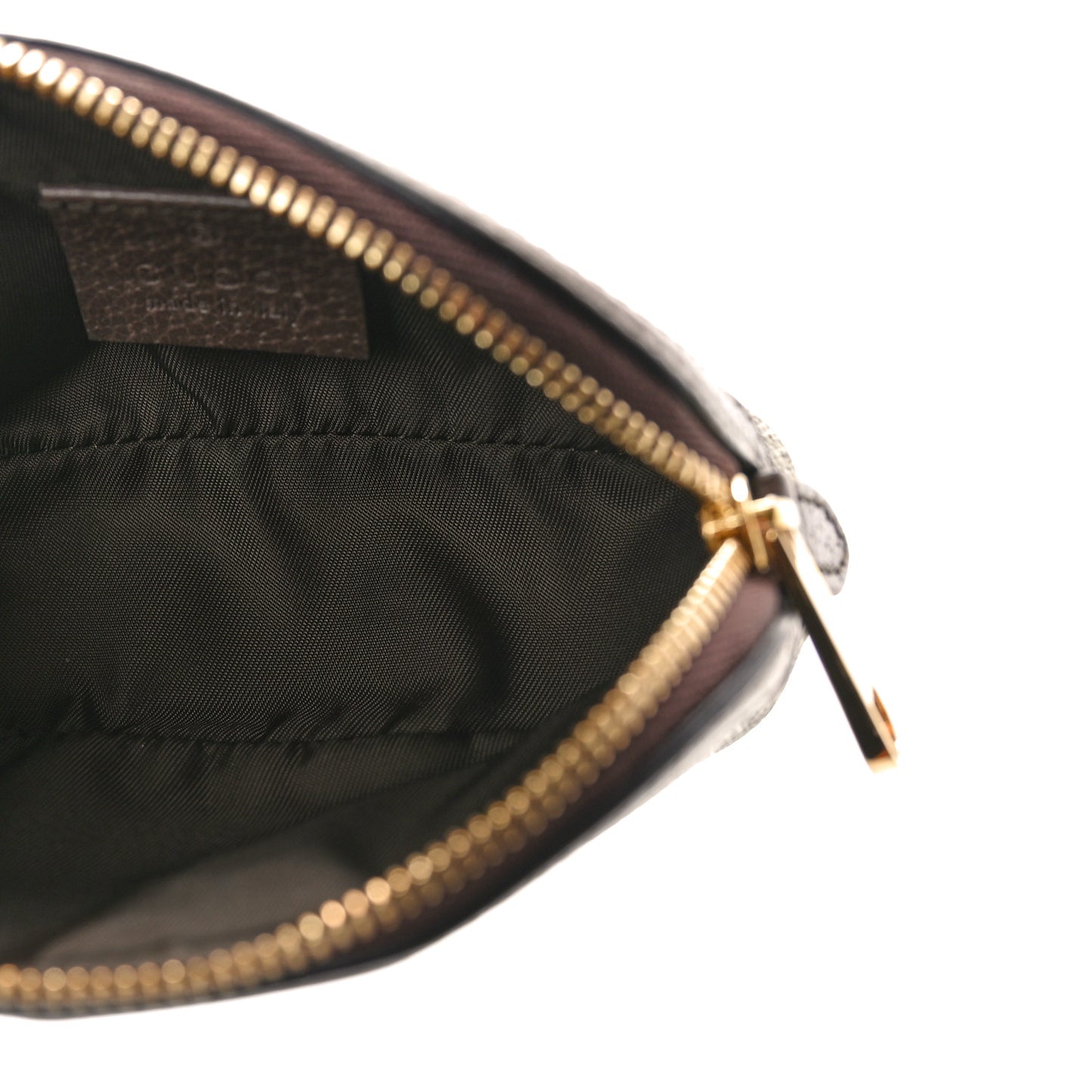GG Supreme Monogram Web Ophidia Dome Key Pouch Beige New Acero