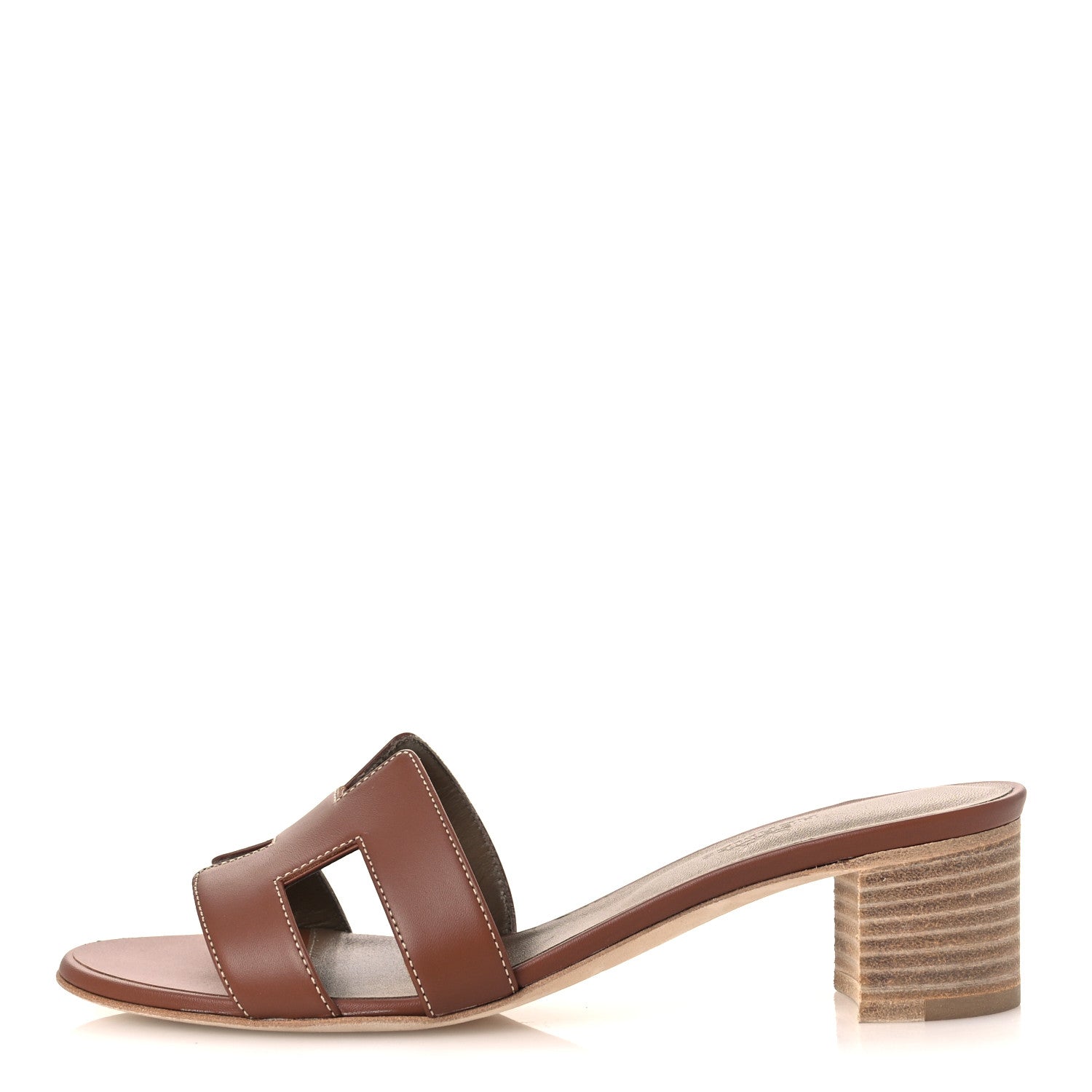 Hermes Calfskin Oasis Sandals 36.5 Gold 1843133 – FASHIONPHILE