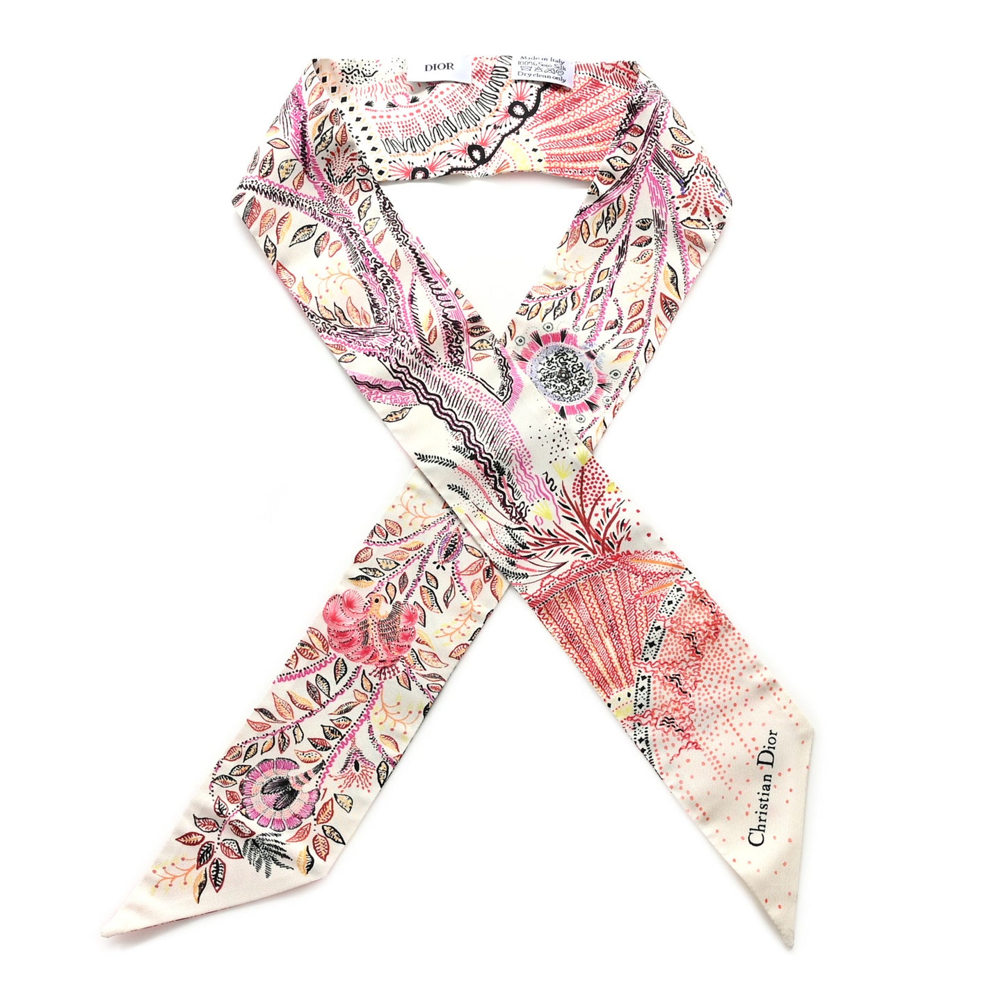 Silk Tree of Life Mitzah Scarf Beige