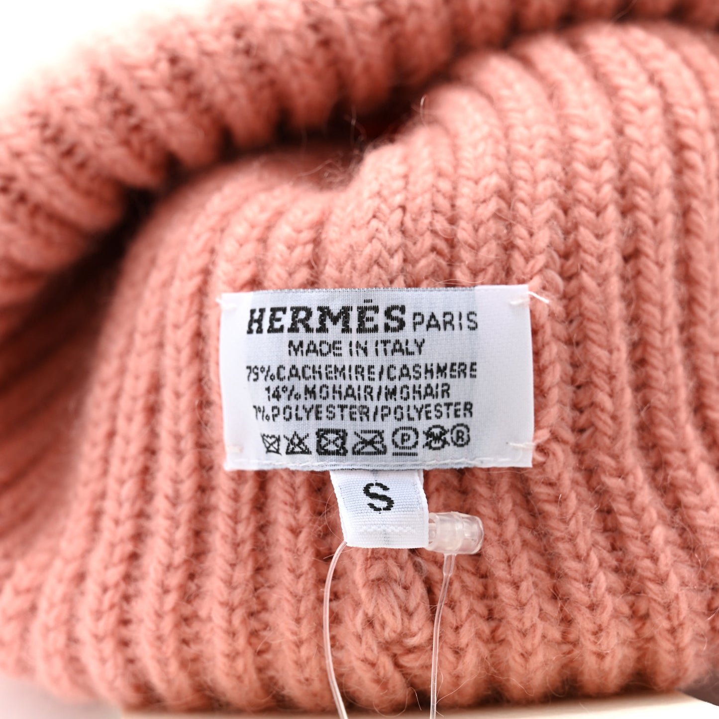Cashmere Jersey Knit Filipa Beanie Hat S Rose Quartz