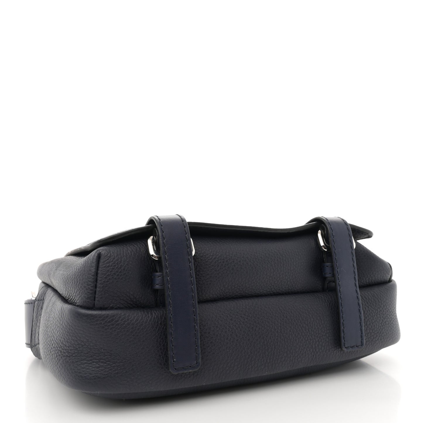 Soft Grained Calfskin XS Military Messenger Bag Navy