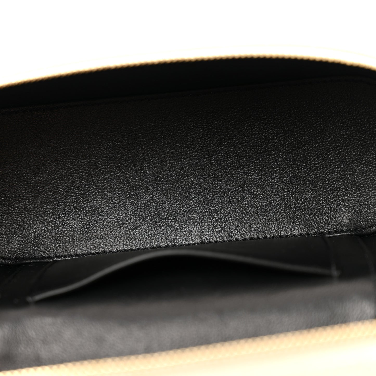 Lambskin Quilted Mini Gaby Vanity Case Crema Soft
